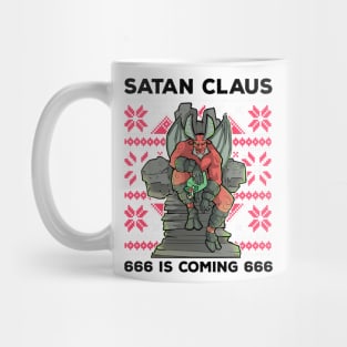 Ugly Christmas Satan Satanic Santa Devil Gothic Occult Goth Mug